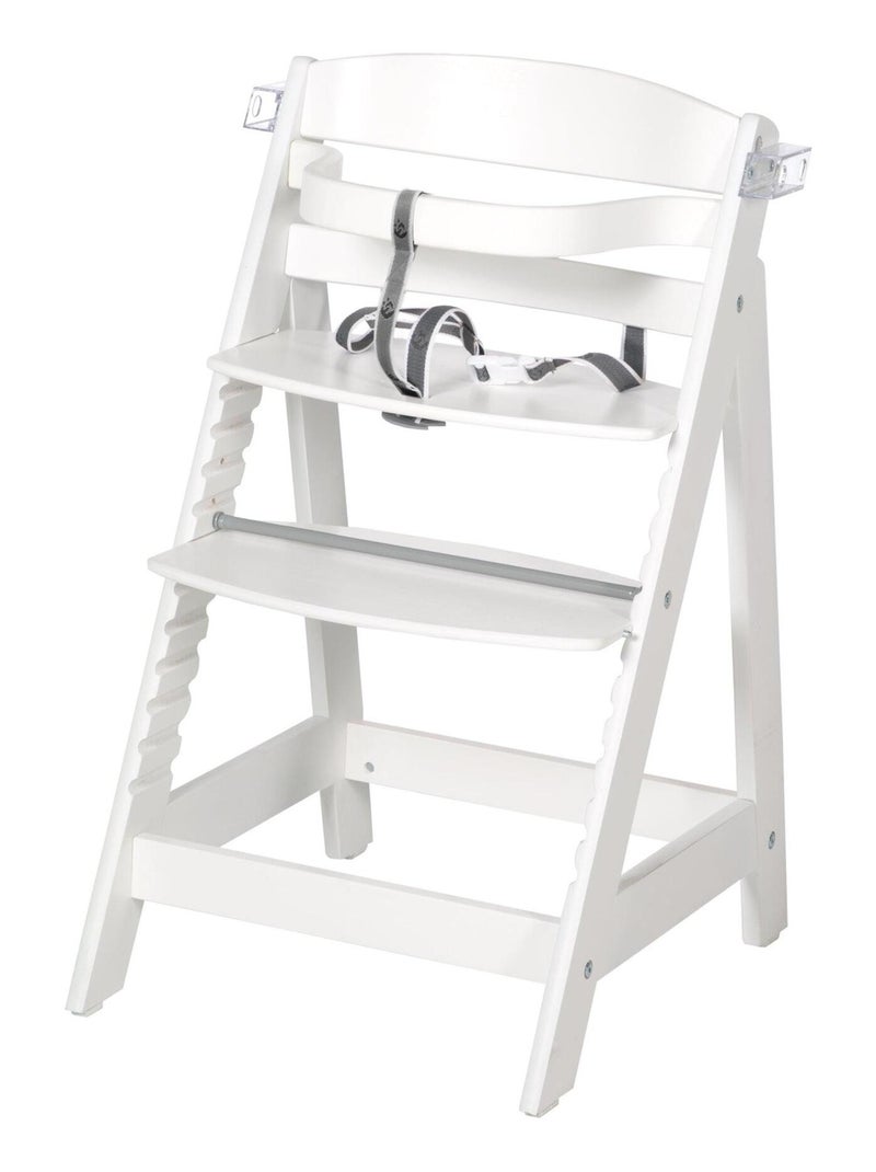 Chaise haute évolutive 'Sit up fun' + coussins 'Roba Style' Blanc - Kiabi