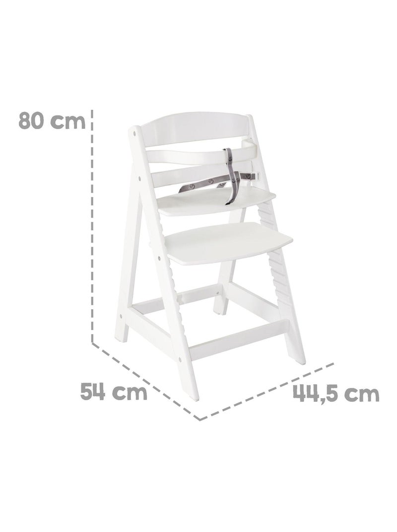 Chaise haute évolutive 'Sit Up III' + Coussin 'Adam & Eule' ROBA Blanc - Kiabi