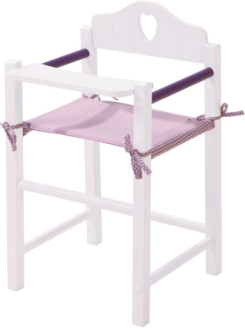 Chaise haute pour poupée en bois et tissu 'Fienchen' ROBA - Kiabi