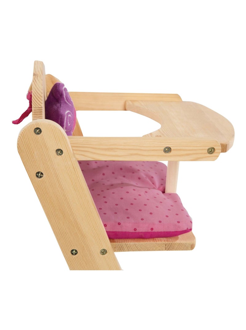 Chaise haute pour poupée en bois 'Happy Fee' ROBA Bois naturel - Kiabi