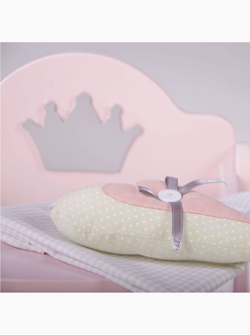 Chaise haute pour poupée en bois 'Princess Sophie' ROBA Rose poudré - Kiabi