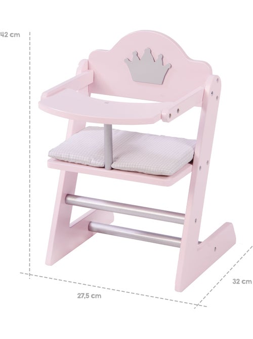 Chaise haute pour poupée en bois 'Princess Sophie' ROBA - Kiabi