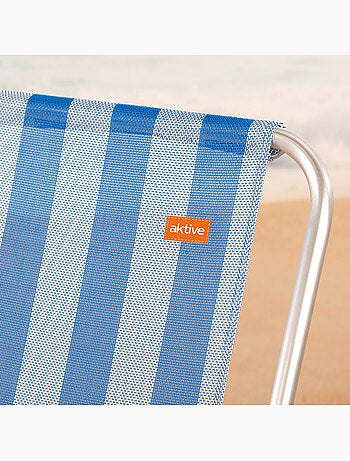 Chaise pliante fixe 44x45x76 cm aluminium aktive