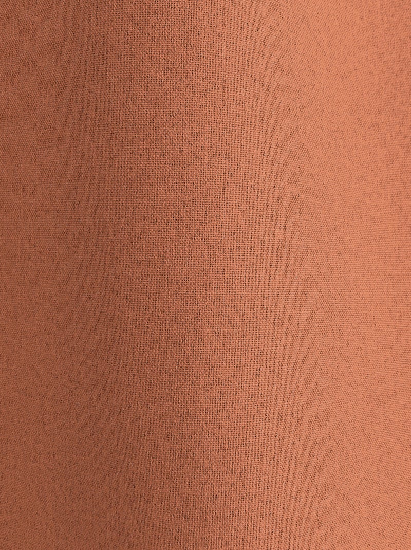 Chambray-effect verduisteringsgordijn Terracotta - Kiabi
