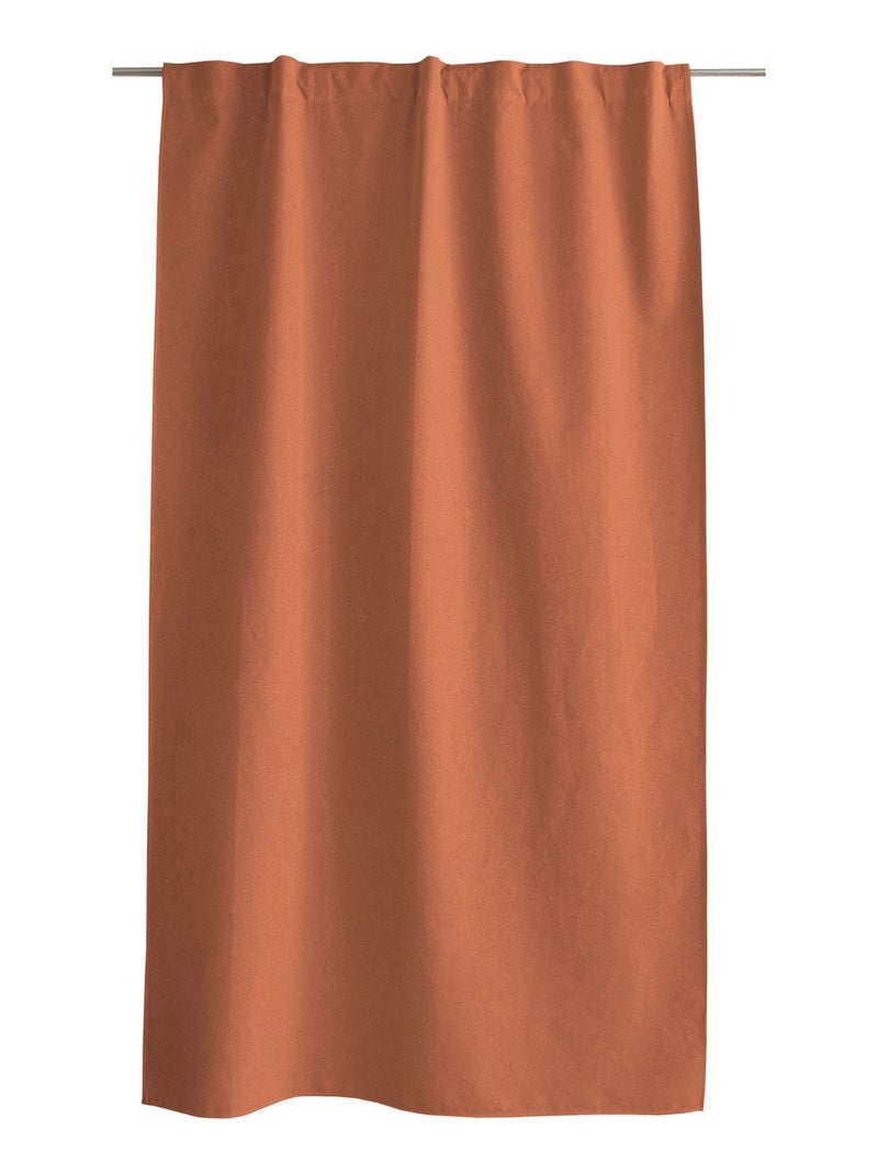 Chambray-effect verduisteringsgordijn Terracotta - Kiabi