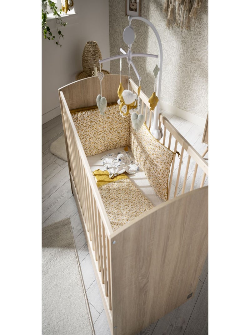 Chambre bébé complète, lit et commode à langer - sauthon Marron - Kiabi