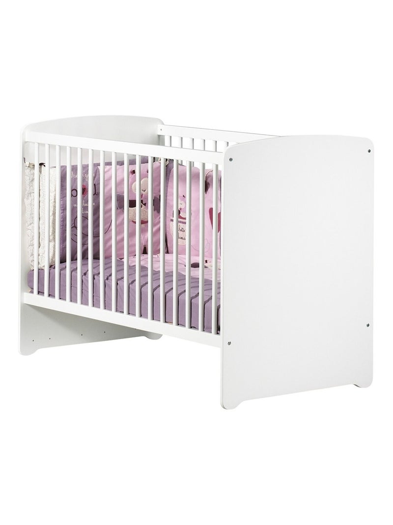 Chambre complète bébé avec lit à barreaux et commode à langer - babyprice Blanc - Kiabi