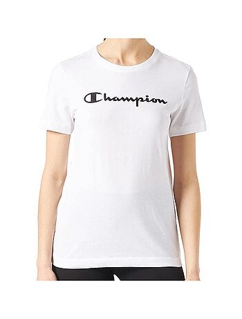 Champion wit t-shirt voor dames met ronde hals