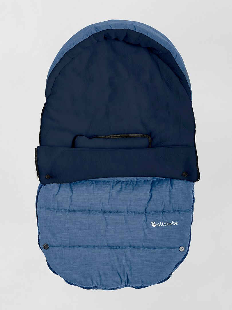 Chancelière Poussette Broderie Anglaise - Footmuff Universel Bleu