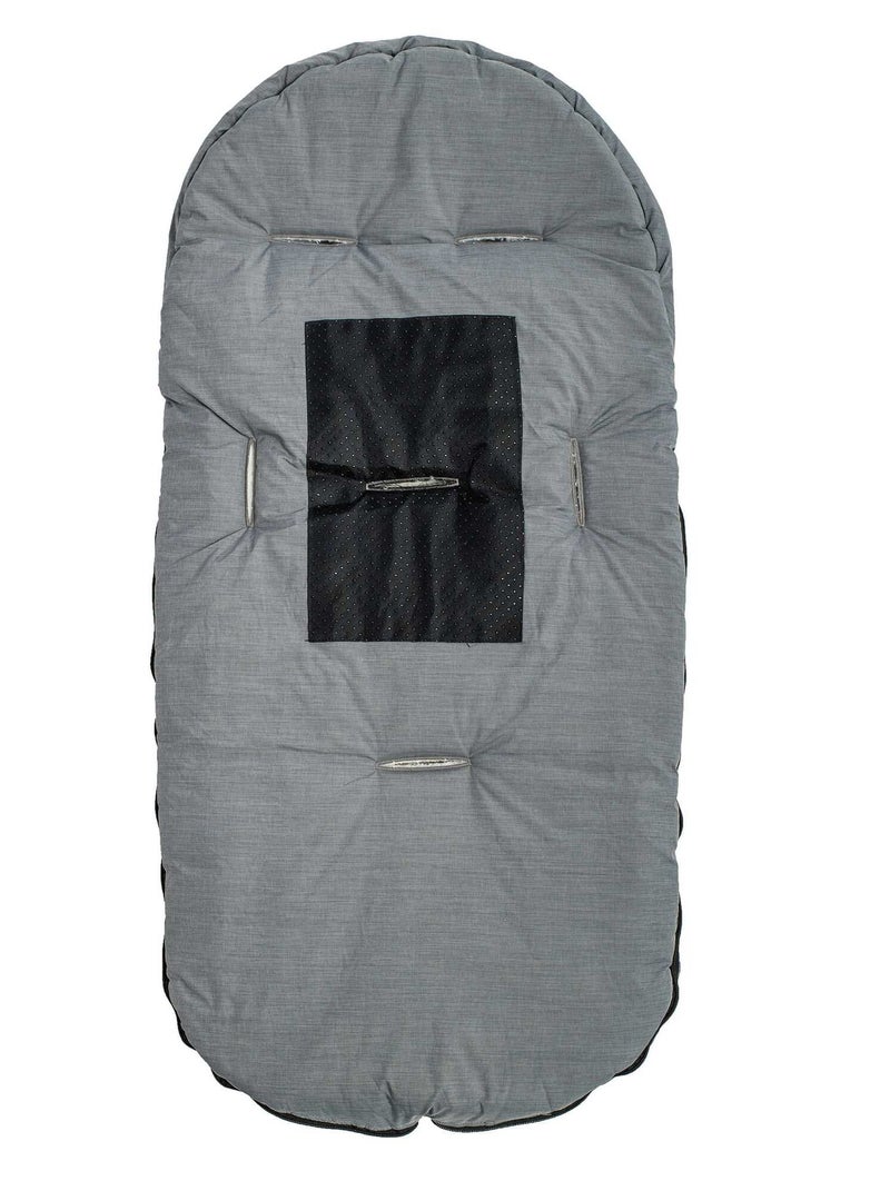 Chancelière pour poussette Gris/blanc - Kiabi