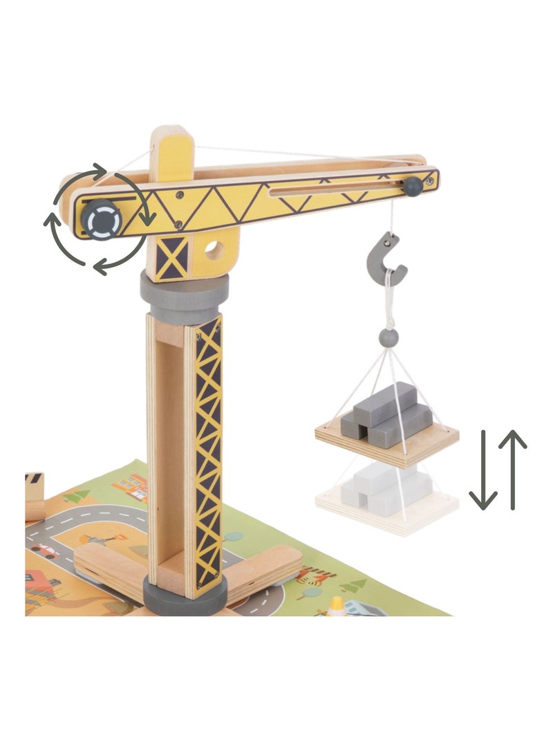 Chantier construction bois grande grue et véhicules mamabrum N/A - Kiabi