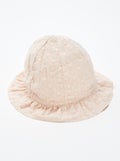 Chapeau avec volants et broderies anglaises ROSE - Kiabi