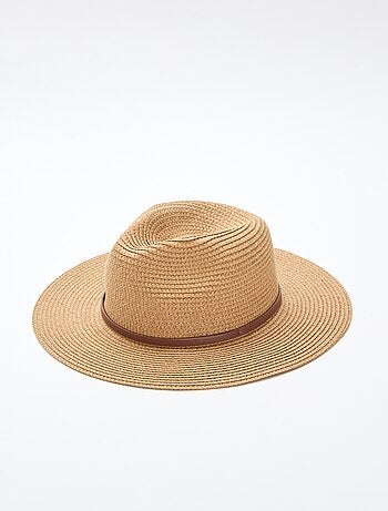 Chapeau de paille forme panama