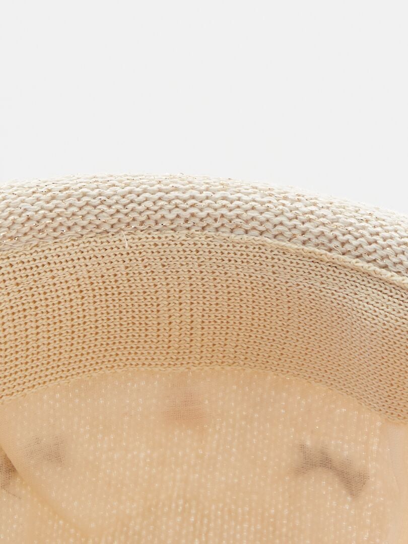 Chapeau De Paille Souple Beige Kiabi