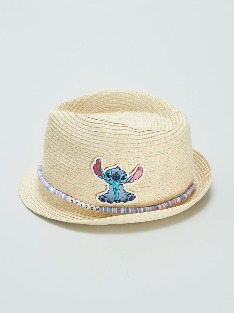 Chapeau de paille 'Stitch' 'Disney' Beige - Kiabi