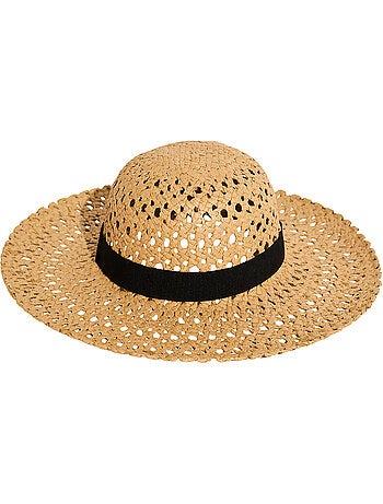 Chapeau de plage ajouré pamela