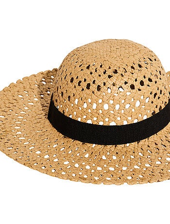 Chapeau de plage ajouré pamela