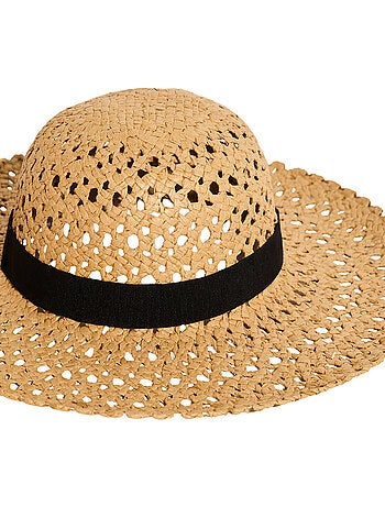 Chapeau de plage ajouré pamela