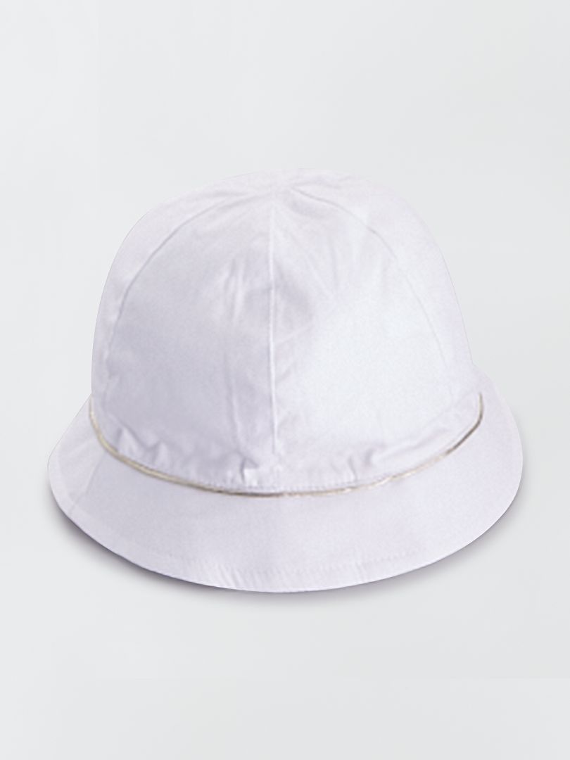 Chapeau de soleil blanc - Kiabi