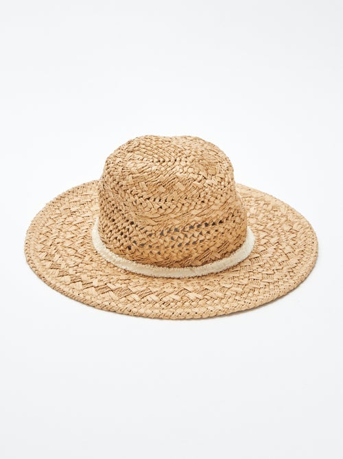 Chapeau en paille casual - Kiabi