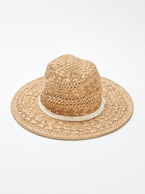 Chapeau en paille casual - Kiabi