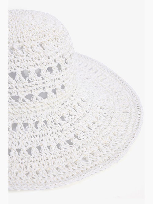 Chapeau en paille gaze penti - Kiabi