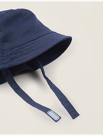 Chapeau en Sergé avec Bandes Latérales