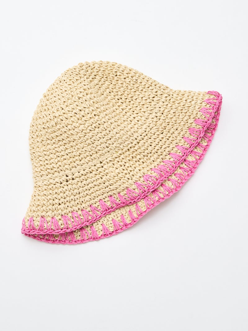 Chapeau forme cloche Beige - Kiabi