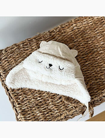 Chapka bébé en velours côtelé Gribouille