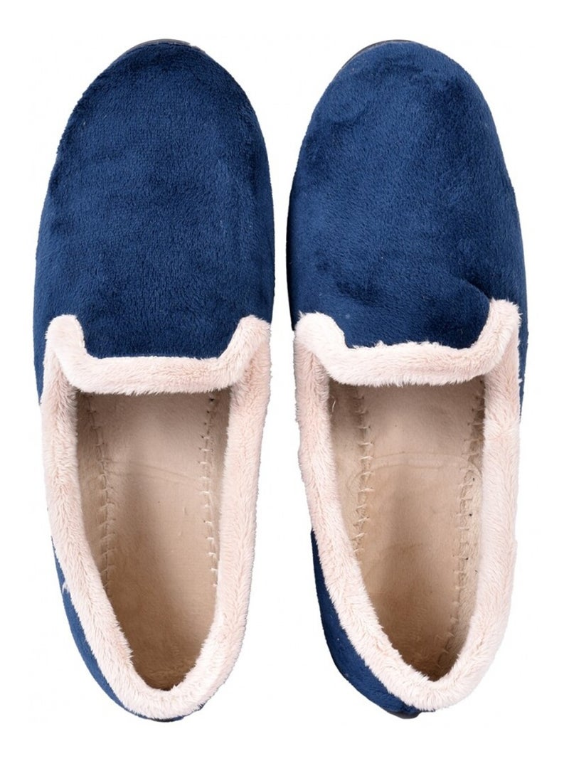 Charentaise femme pantoufle premium Bleu - Kiabi