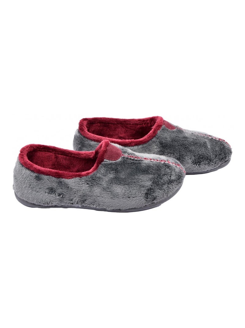 Charentaise Femme Pantoufle PREMIUM Gris - Kiabi