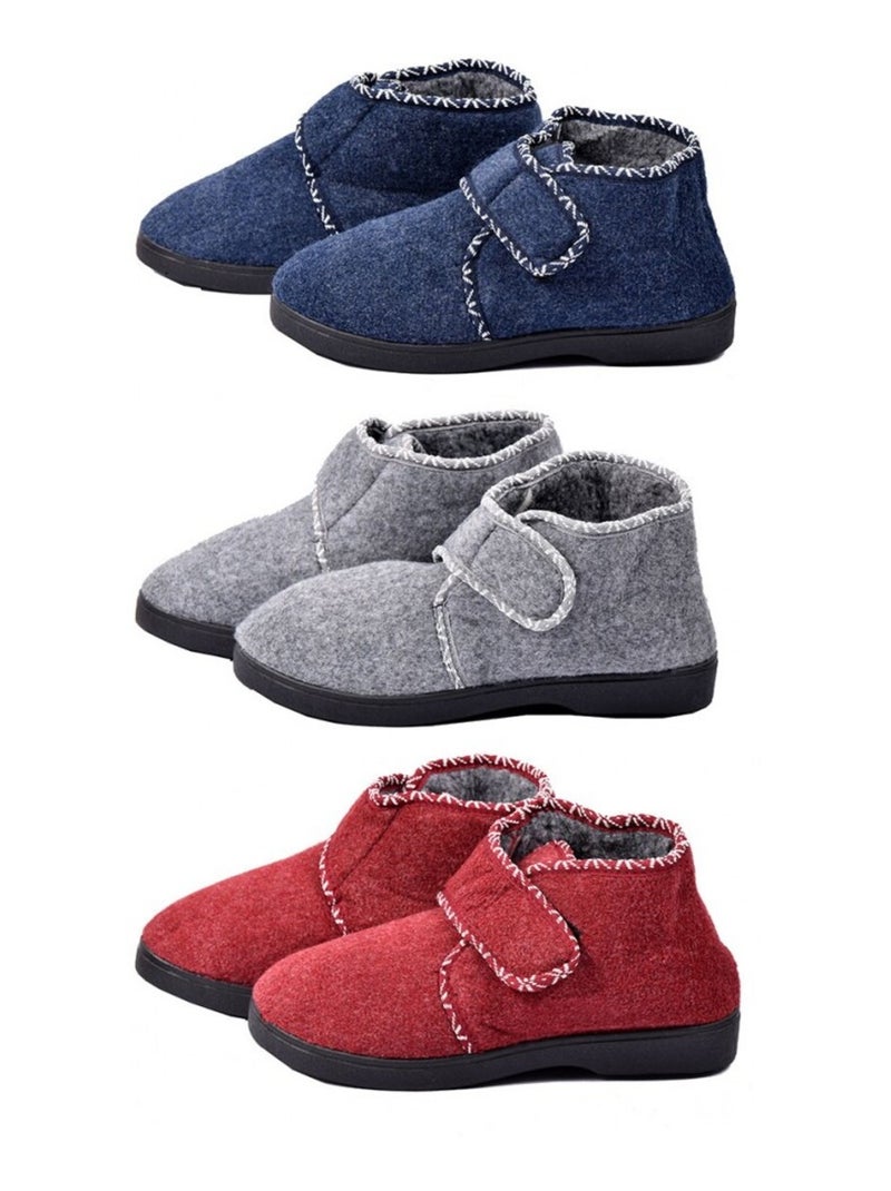 Charentaise femme pantoufle premium Gris - Kiabi