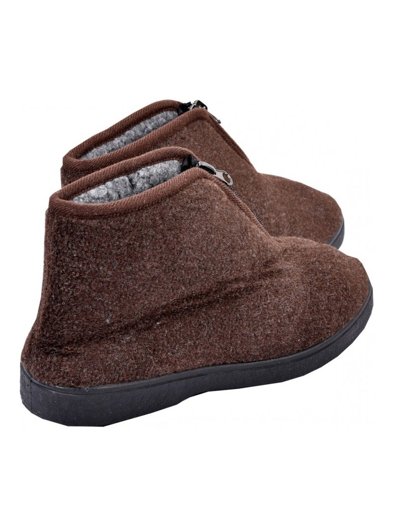 CHARENTAISE Femme Pantoufle PREMIUM Marron - Kiabi
