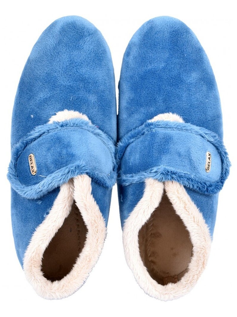 Charentaise Femme PREMIUM SCRATCH Bleu - Kiabi
