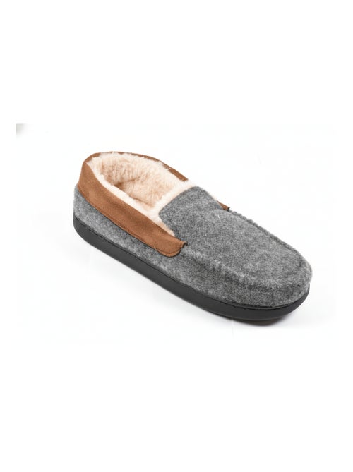 Charentaise fourrée homme Pantoufle PREMIUM MU9733 - Kiabi Charentaise fourrée homme Pantoufle PREMIUM MU9733 - Kiabi