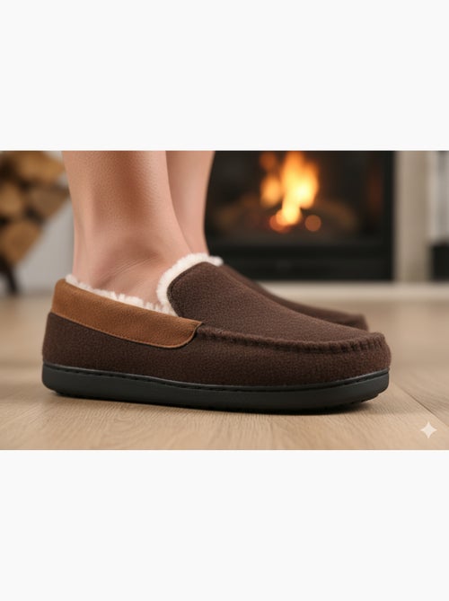 Charentaise fourrée homme Pantoufle PREMIUM MU9733 - Kiabi Charentaise fourrée homme Pantoufle PREMIUM MU9733 - Kiabi