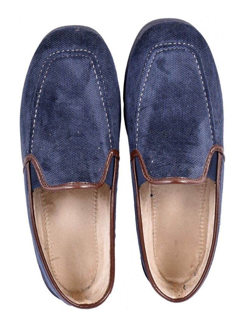 CHARENTAISE Homme Pantoufle PREMIUM Bleu marine - Kiabi