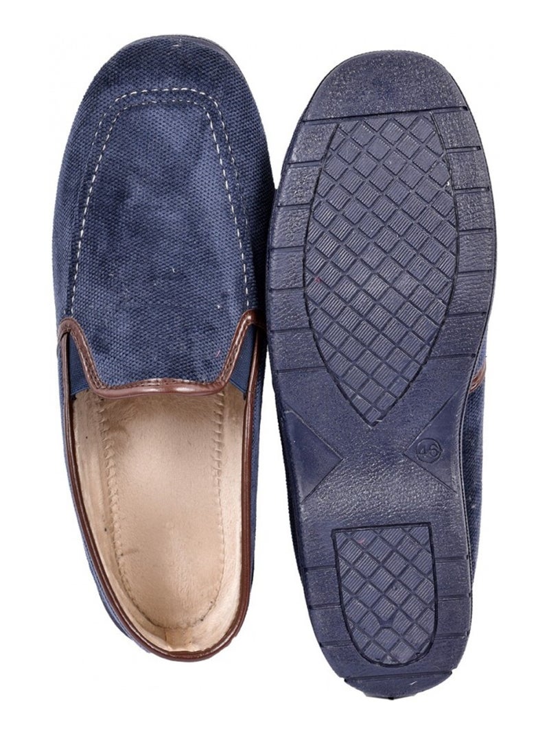 CHARENTAISE Homme Pantoufle PREMIUM Bleu marine - Kiabi