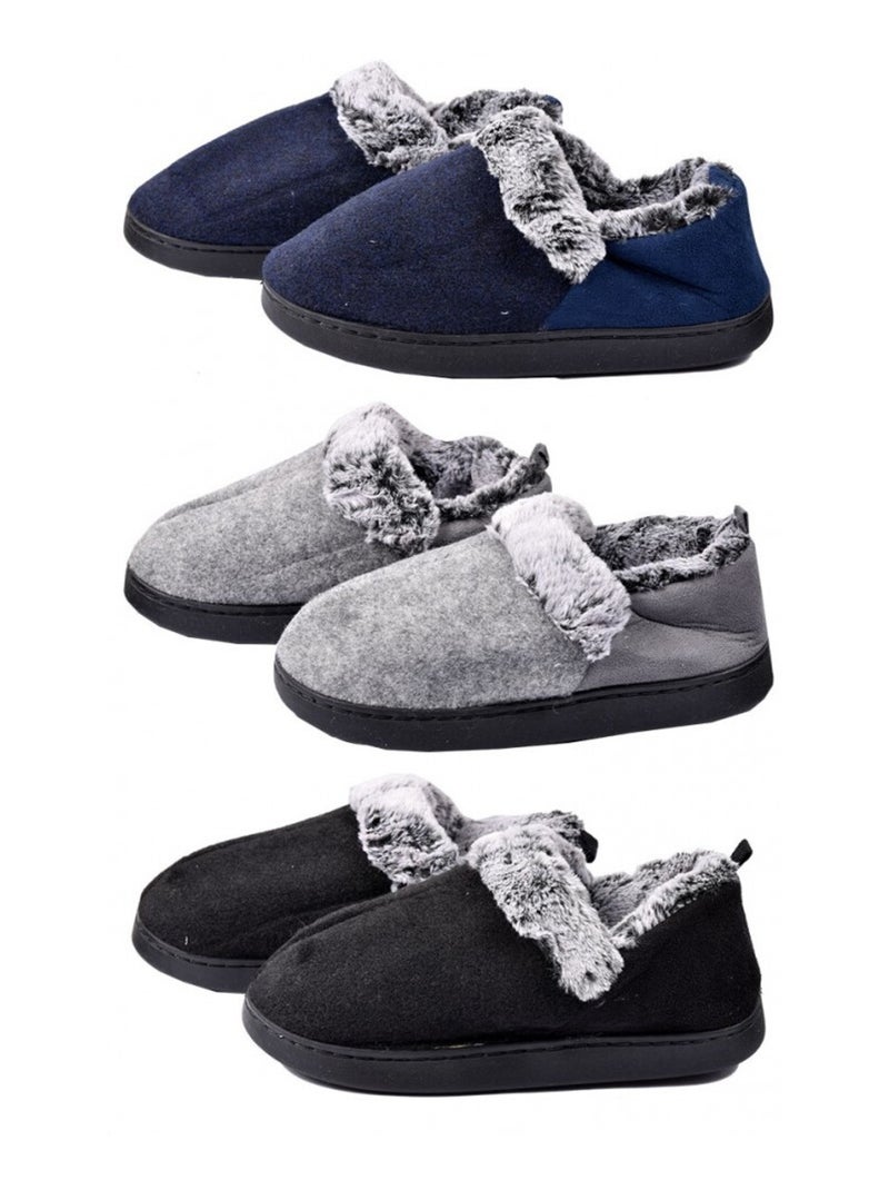 CHARENTAISE Homme Pantoufle PREMIUM Bleu marine - Kiabi