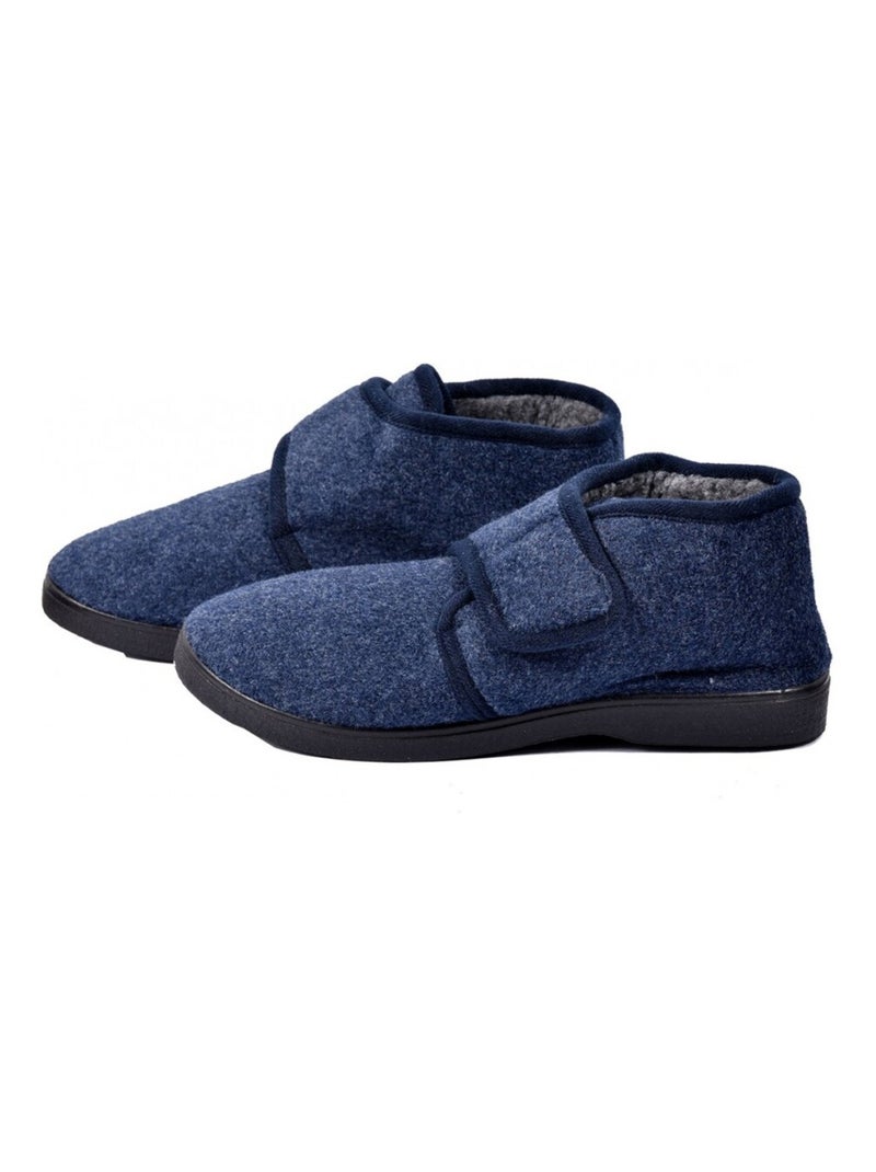 Charentaise homme pantoufle premium Bleu marine - Kiabi