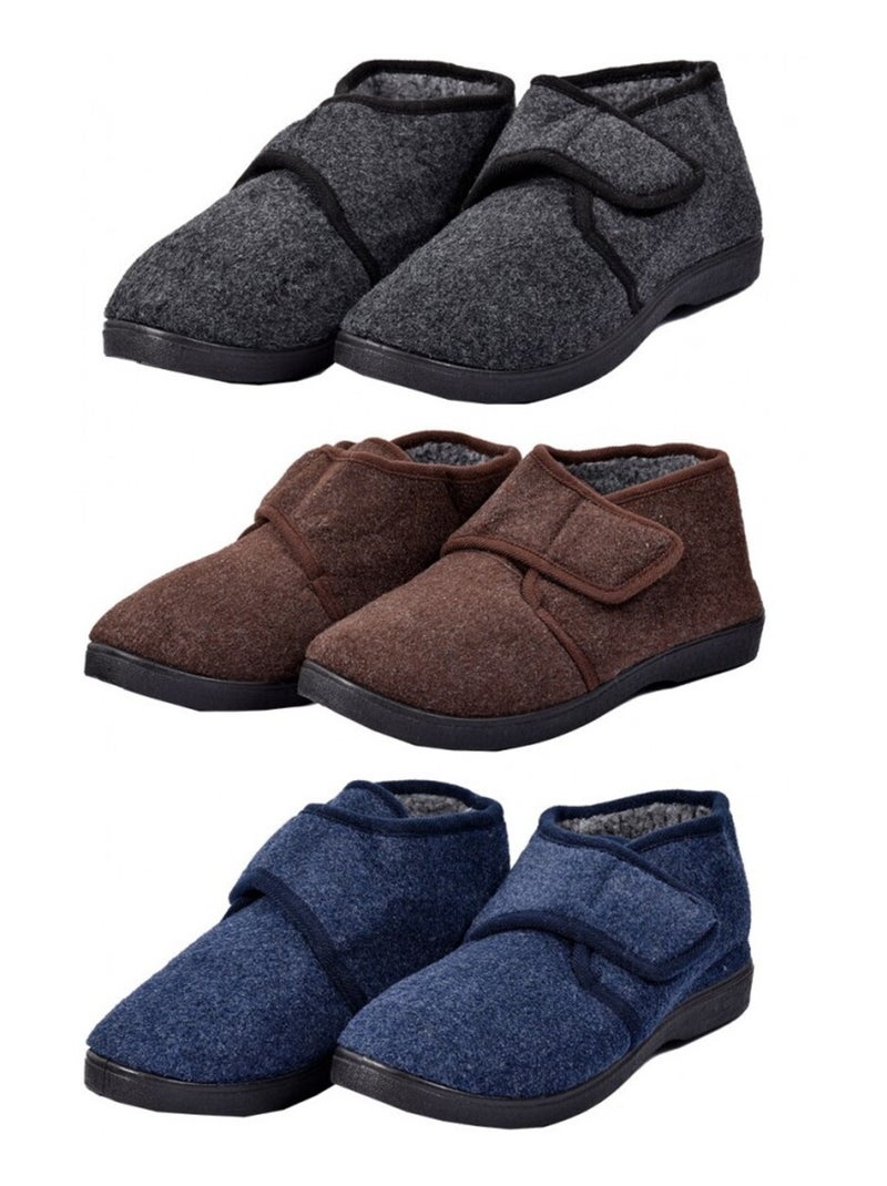Charentaise homme pantoufle premium Bleu marine - Kiabi