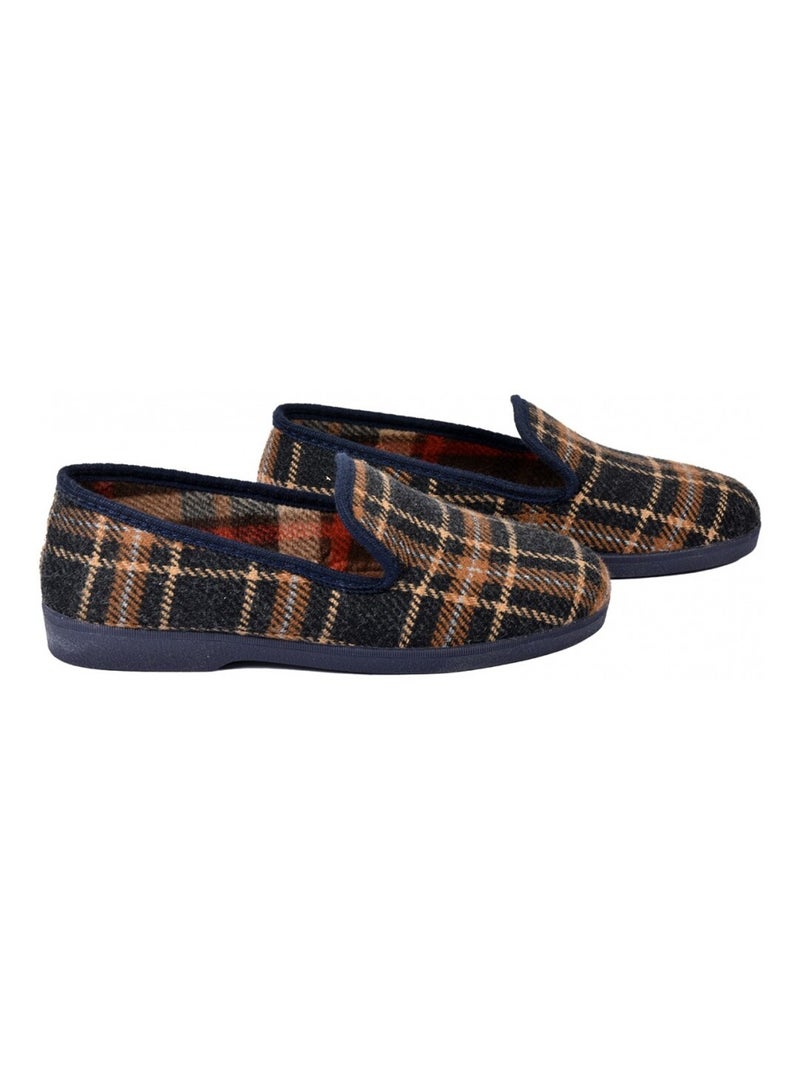 Charentaise homme pantoufle premium Bleu marine - Kiabi