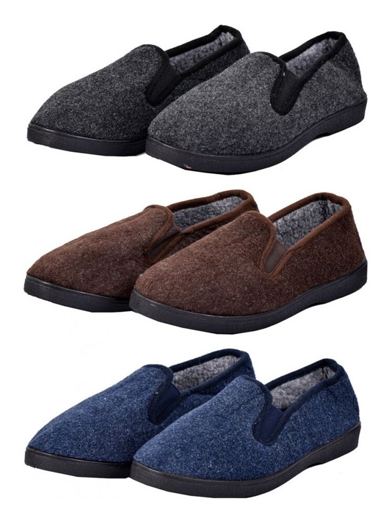 CHARENTAISE Homme Pantoufle PREMIUM Bleu marine - Kiabi