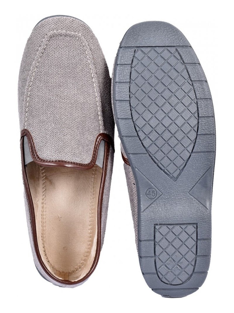 CHARENTAISE Homme Pantoufle PREMIUM Gris - Kiabi