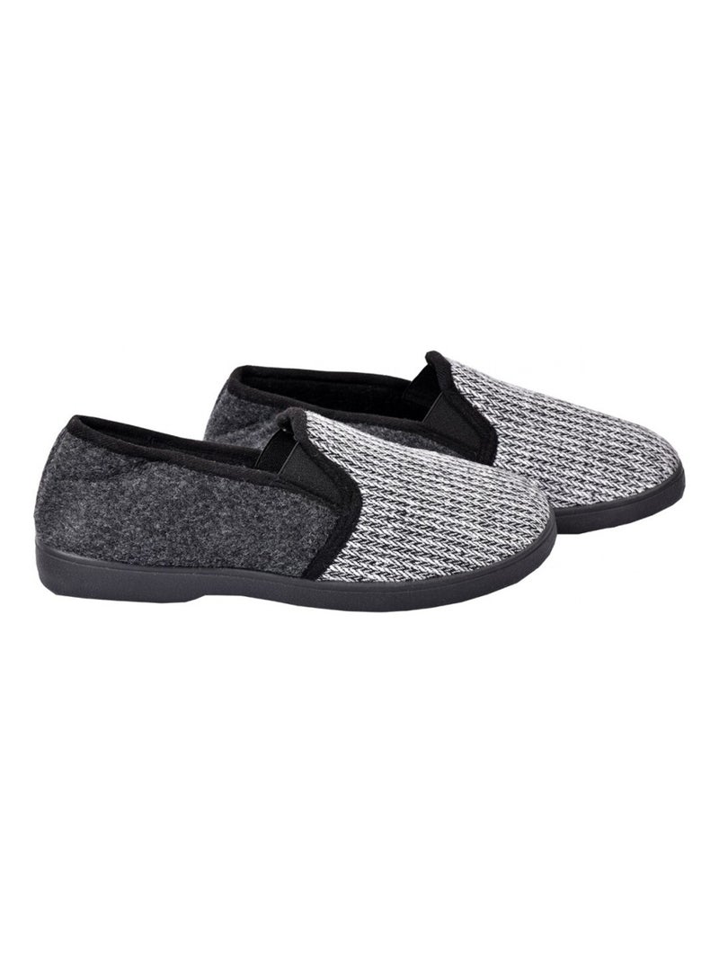 Charentaise homme pantoufle premium Gris - Kiabi