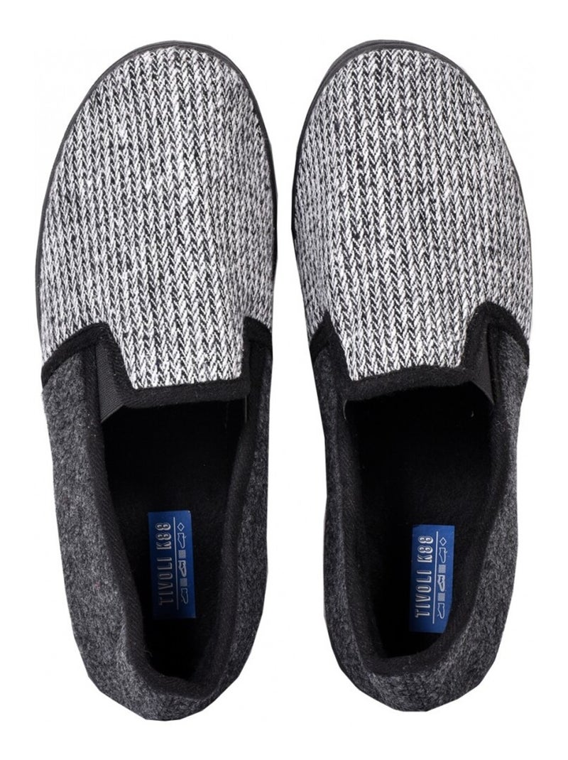 Charentaise homme pantoufle premium Gris - Kiabi