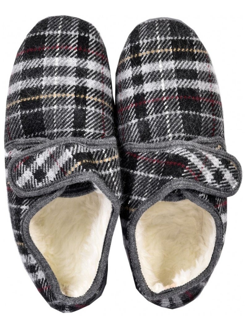 Charentaise homme pantoufle premium Gris - Kiabi