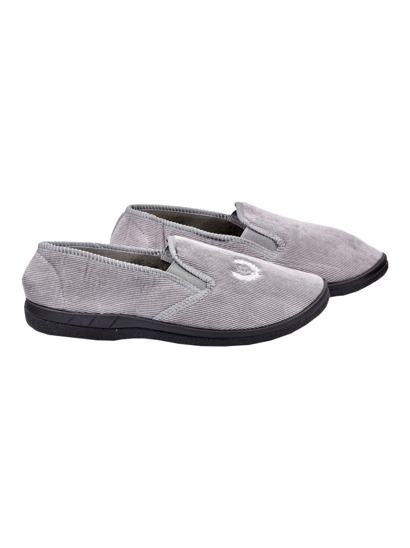 Charentaise homme pantoufle premium Gris - Kiabi
