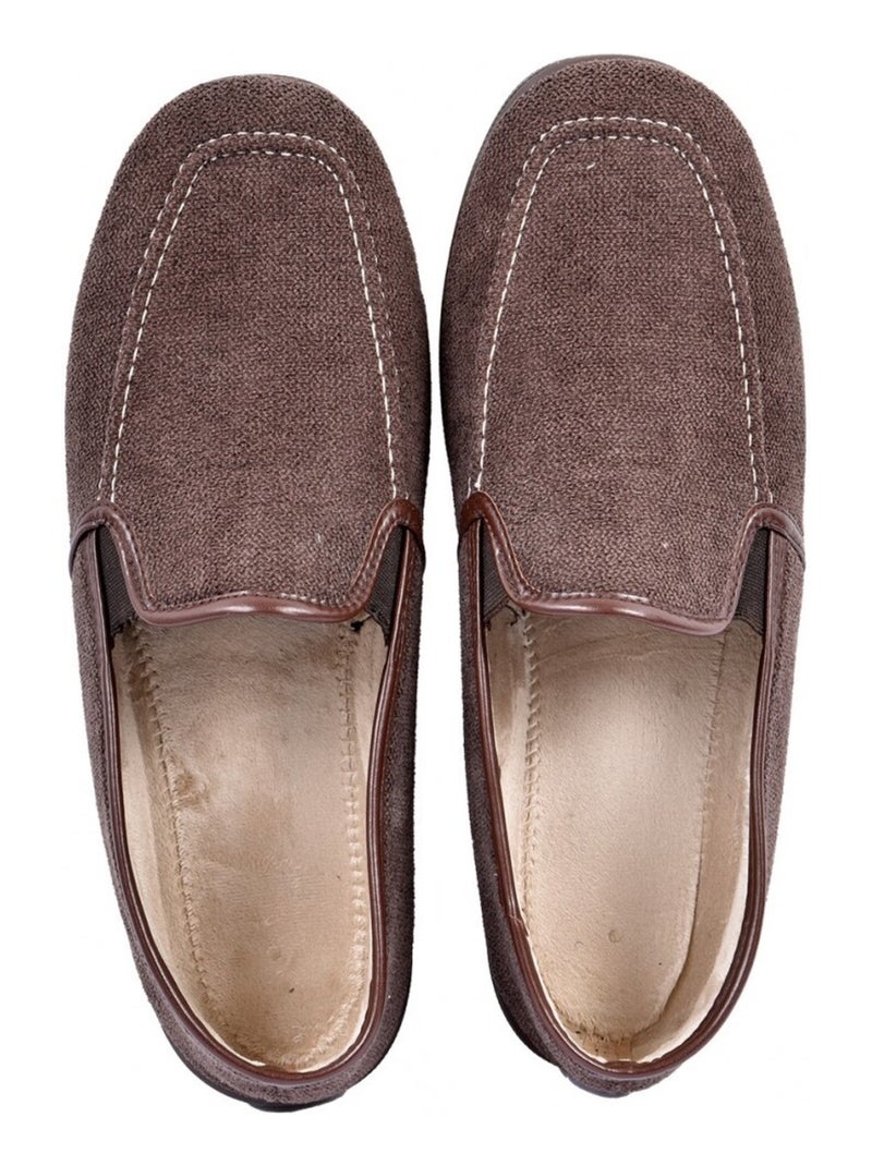 CHARENTAISE Homme Pantoufle PREMIUM Marron - Kiabi