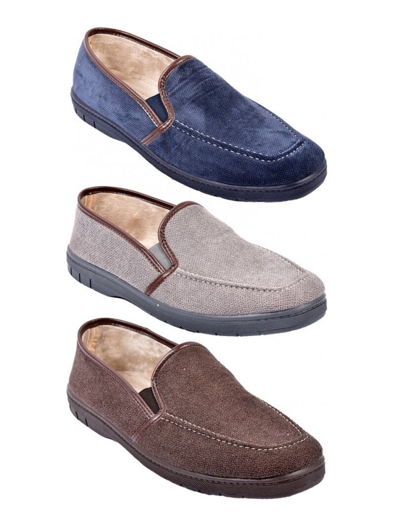 CHARENTAISE Homme Pantoufle PREMIUM Marron - Kiabi